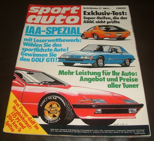 Sport auto porsche 924 - 10/77,