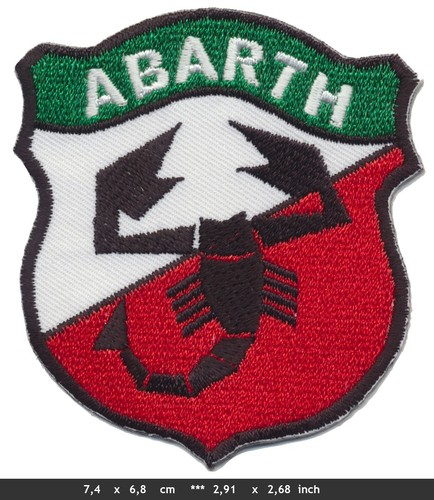 Abarth aufnäher patch - aufnäher,
