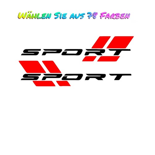 Auto aufkleber sport tuning - 2x,