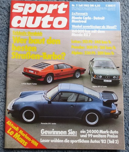 Sport auto 1982 bmw - sport, 7/1982