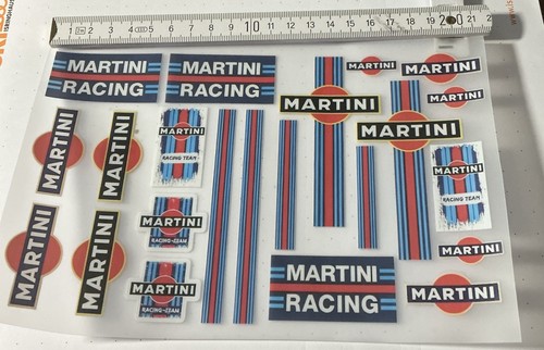 Martini racing sticker bogen - sticker,