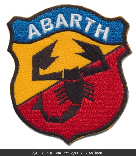 Abarth aufnäher patch - aufnäher,