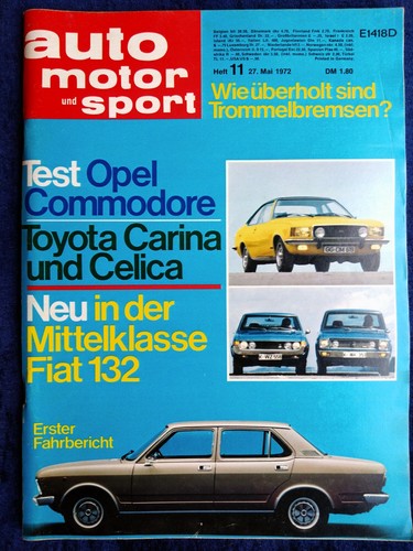 Auto motor sport ams 1972 - motor, 11/1972