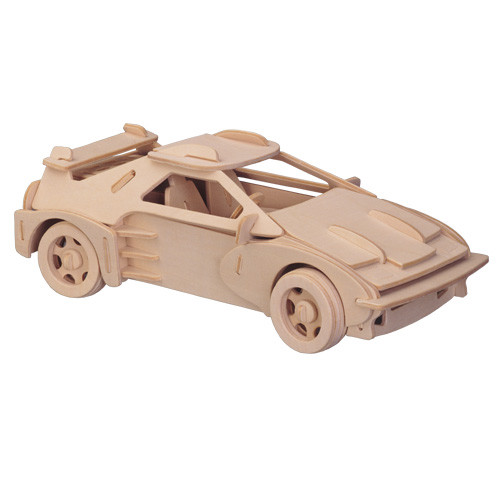 Sportwagen holzbausatz auto - 3d,