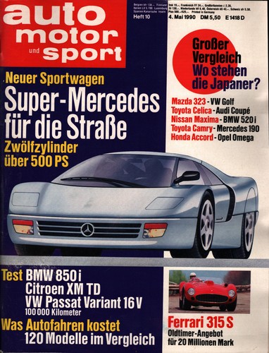 Zeitschrift auto motor - auto,
